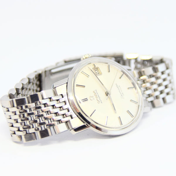 1960s Omega Automatic Seamaster De Ville Model 166.020 on Stainless Steel Flat BOR Bracelet