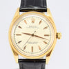 1950s Rolex Oyster Perpetual Chronometer in 18ct Gold Model 6567 with Fluted Bezel and Dagger Markers