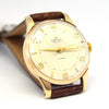 1957 Smiths De Luxe All English 9ct Gold Dress Wristwatch with Arabic Numerals in Mint Condition