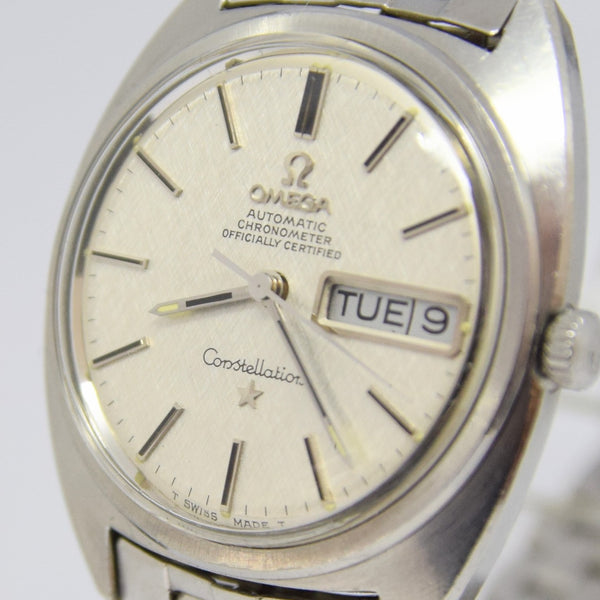 1971 Omega Constellation Automatic Chronometer Day / Date Model 168.0019 with Linen Dial