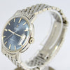 1969 Omega Geneve Automatic Date Model 166.070  with Stunning Rare Electric Blue Dial