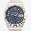 1975 Seiko Grand Quartz Day / Date electric blue parallel dial model rare 4843-7000