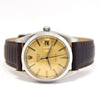 1960 Rolex Oysterdate Precision Wristwatch with Stunning Patina Dial in Stainless Steel on Leather Model 6694