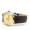 1960 Rolex Oysterdate Precision Wristwatch with Stunning Patina Dial in Stainless Steel on Leather Model 6694