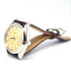 1960 Rolex Oysterdate Precision Wristwatch with Stunning Patina Dial in Stainless Steel on Leather Model 6694