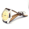 1960 Rolex Oysterdate Precision Wristwatch with Stunning Patina Dial in Stainless Steel on Leather Model 6694