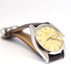 1960 Rolex Oysterdate Precision Wristwatch with Stunning Patina Dial in Stainless Steel on Leather Model 6694