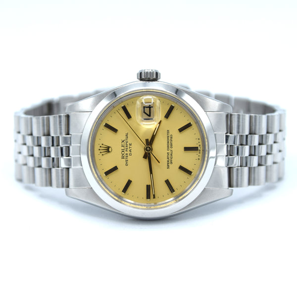 1974 Rolex Oyster Perpetual Date Model 1500 with Champagne 