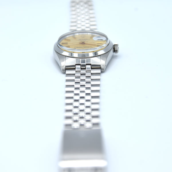 1974 Rolex Oyster Perpetual Date Model 1500 with Champagne 