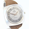 1970 Square Omega Geneve Automatic with Rare Record Dial and Date Model 166.081 in Stainless Steel