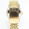 1969 Omega Constellation Auto Day Date Gold Capped with Original Box & Papers Model 168.016 on Flat Beads of Rice Bracelet