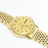 1969 Omega Constellation Auto Day Date Gold Capped with Original Box & Papers Model 168.016 on Flat Beads of Rice Bracelet