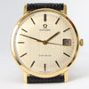 1970/1 Omega Geneve 9ct Gold All Original Wristwatch Model 13125016 with Satin Champagne Dial