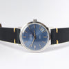 1960s Zenith Automatic Date 28800 Model 1209 with Original Metallic Stunning Blue Dial 36mm