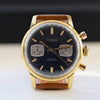 1970s Rone Valjoux Chronograph with Blue Dial in Gold Plate