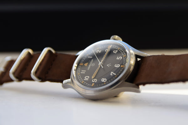 1960s Hamilton Rare Mk11 British Military Issue Wristwatch Model 6B