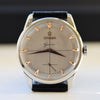 1954 Large Omega Geneve with Cross Hairs and Subsidary Seconds in Stainless Steel Model 2748