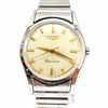 1957 Longines Silver Arrow Manual Wind in Stainless Steel on Rare Longines Fixoflex Bracelet Model 9100 & Archive Extract