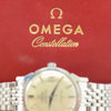 1964 Omega Constellation Auto with Dog Leg Lugs & Original Box Model 168.005 on Beads of Rice Bracelet
