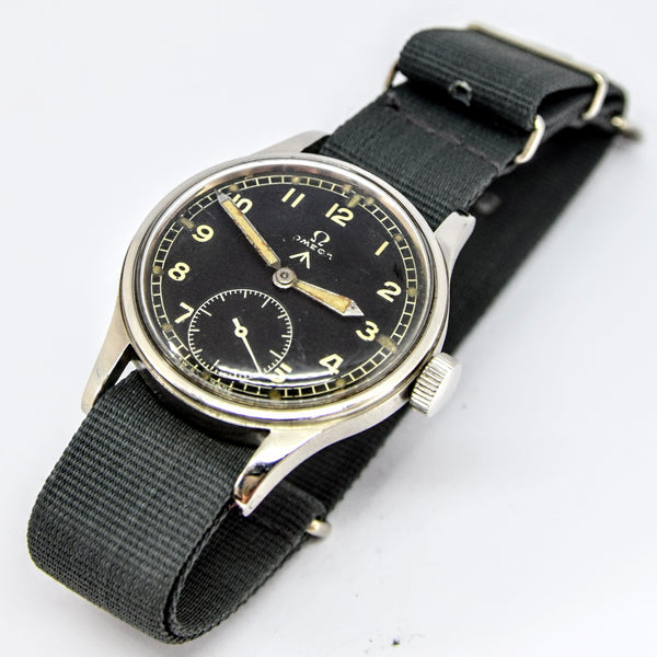 WW2 Omega Rare and Collectable British Military WWW  Dirty Dozen Wristwatch Circa 1940s