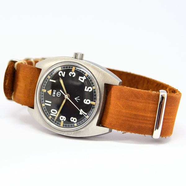 1976 CWC W10-6645-99 British Military Issue Mechanical Wristwatch with Hacking Seconds