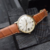 1969 Omega Automatic De Ville Date Model 166.5020 in 9ct Gold with Box and Papers