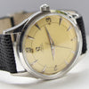 1950 Omega Bumper Automatic with Patina Dial Model 2635 in Stainless Steel