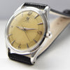 1950 Omega Bumper Automatic with Patina Dial Model 2635 in Stainless Steel