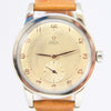 1950 Omega Large Automatic Bumper with Arabic Dial Jumbo Model 2493 in Stainless Steel Case with Archive Extract