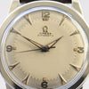 1949 Omega Automatic Bumper with Fabulous Original Two Tone Dial Model 2577 in Stainless Steel