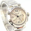 2000 Cartier Pasha C W31029M7-2377 Automatic GMT in Stainless Steel on Bracelet with Box and Book