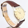 1947 Omega Bumper Automatic Wristwatch with Nice Patina Dial Model 2582 in Stainless Steel