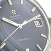 1969 Omega Geneve Automatic Date Model 166.070  with Stunning Rare Electric Blue Dial