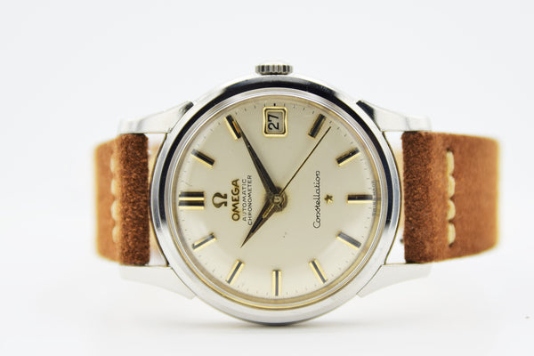 Omega Classic Constellation Chronometer Date 14393 in Stainless Steel 1960