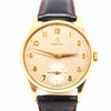 1952 Omega Classic Manual Wind Dress Watch in 9ct Gold Model 13322 with All Arabic Numerals and Sub Seconds