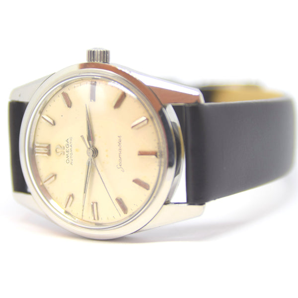 1959 Omega Seamaster Automatic Wristwatch Model 14760 Transitional Design with Alpha Hands Cal 552