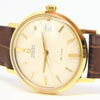 1969 Omega Automatic De Ville Date Model 166.5020 in Solid 18k Gold with Satin Dial