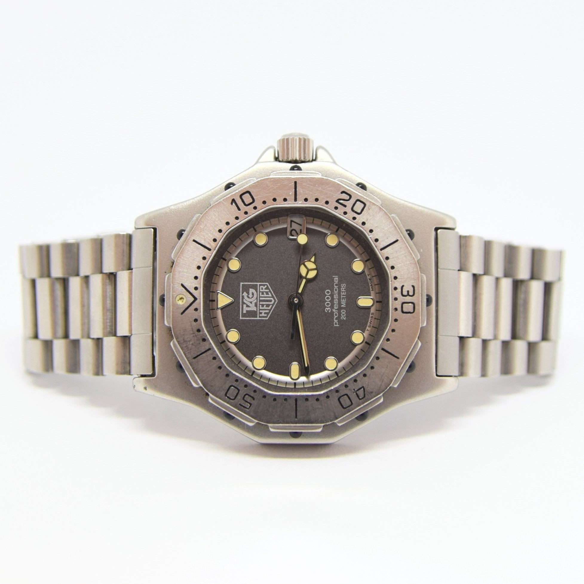 1980s TAG Heuer 3000 Series Dive Watch Model 932.213 in 34mm