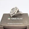 1980s TAG Heuer 3000 Series Dive Watch Model 932.213 in 34mm Stainless Steel Case on Fliplock Bracelet with Service Box