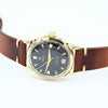 1952 Rare Omega Seamaster Automatic Bumper First Date Model 2627 with Black Dial in Solid 14ct Gold