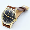 1952 Rare Omega Seamaster Automatic Bumper First Date Model 2627 with Black Dial in Solid 14ct Gold