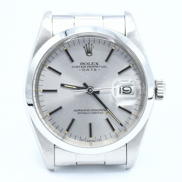 1977-78 Rolex Oyster Perpetual Date Model 1500 with Satin Silver 