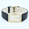 1940 Hamilton High Grade Wadsworth Deco Rectangular Wristwatch with Arabic Numerals in Solid 14ct Gold