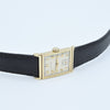 1940 Hamilton High Grade Wadsworth Deco Rectangular Wristwatch with Arabic Numerals in Solid 14ct Gold