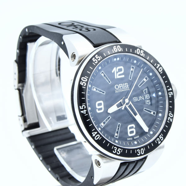 Oris Williams F1 Team Automatic Day Date Model 7613 on Oris Rubber Strap with Deployment with Box & Papers