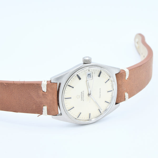 1968 Omega Geneve Automatic Date Model 166.002 in Stainless Steel Cal 565