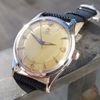 1950 Omega Bumper Automatic with Patina Dial Model 2635 in Stainless Steel