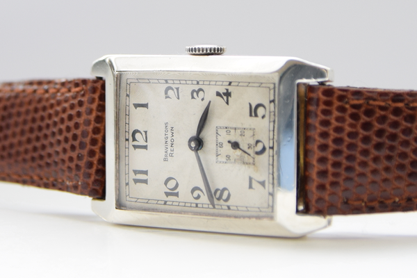 1938 Bravingtons Renown Tank with Arabic Numerals in Sterling Silver