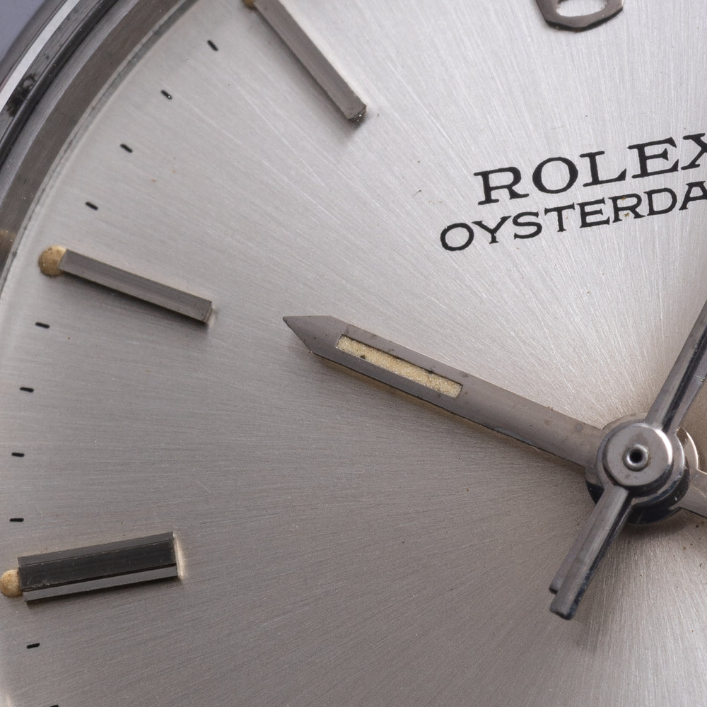 1966 Rolex Oyster Date Precision Classic Model 6694 with Satin Silver Dial and Chrome Markers in Stainless Steel on Oyster Bracelet