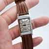 Omega Deco Style Tank Wristwatch Caliber 20F in Stainless Steel Case with Sunrise Dial Circa 1934